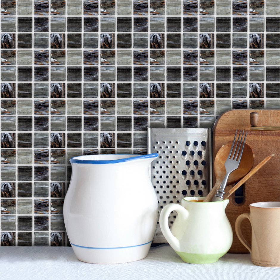 Клеящаяся плитка на кухню