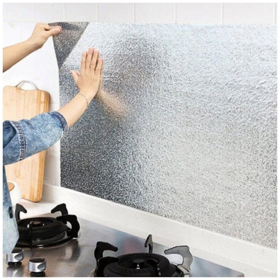 Клеящая пленка на стену для кухни