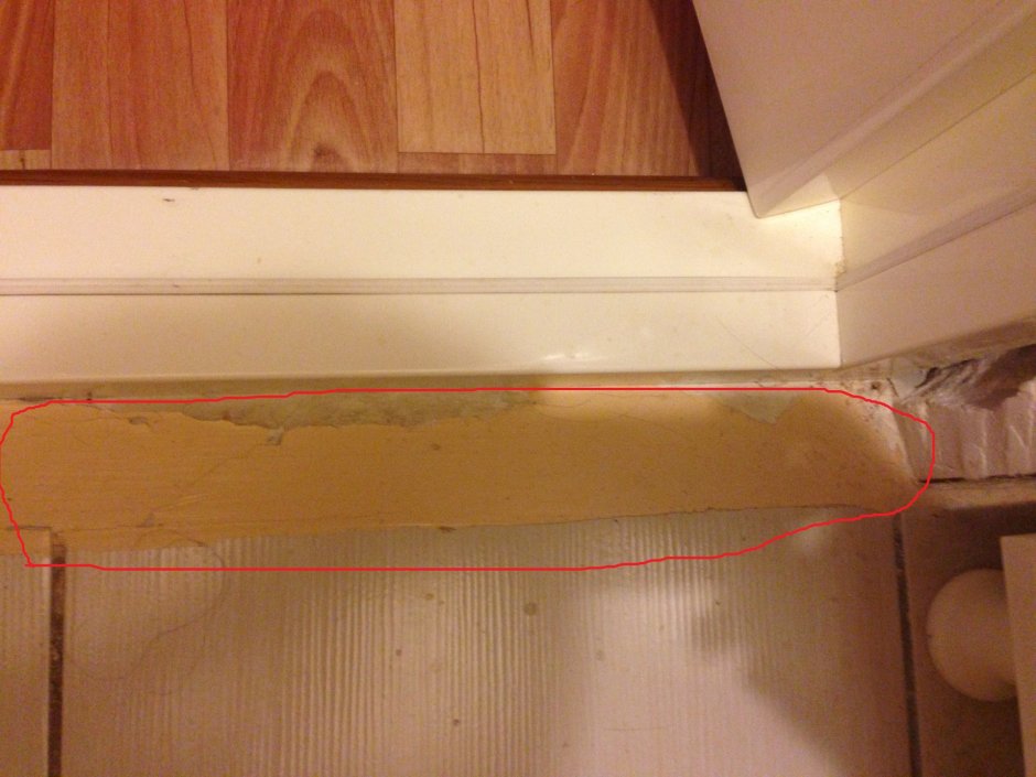 Порог в ванной комнате