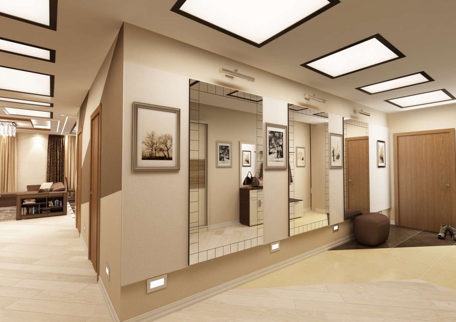 Холл кухня гостиная