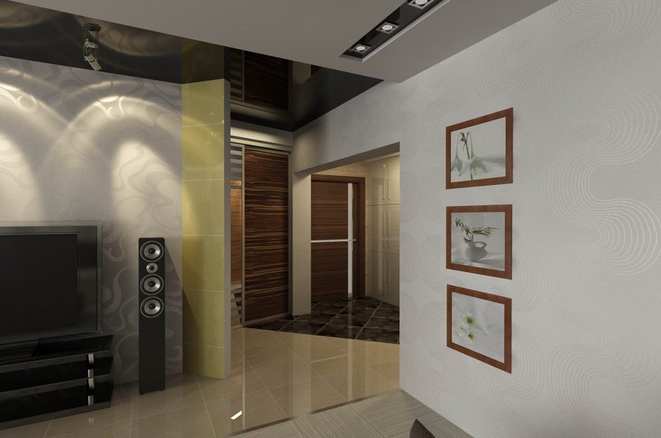 Зонирование потолка