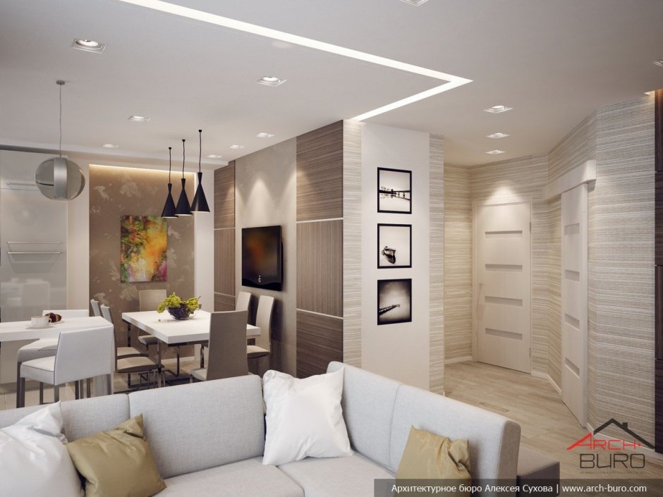 Объединение комнаты и коридора