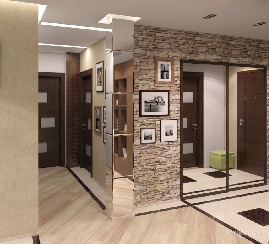 Кухня гостиная прихожая