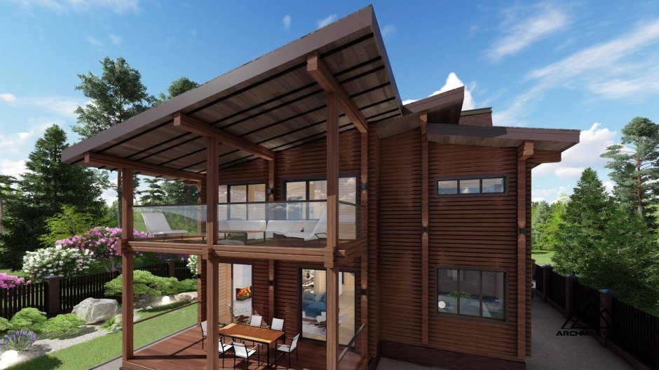 Беседка 2 этажная