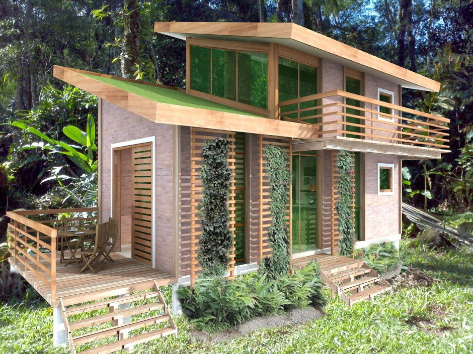 Двухэтажная беседка для дачи