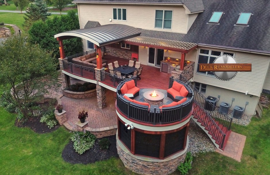 Современный домик для барбекю