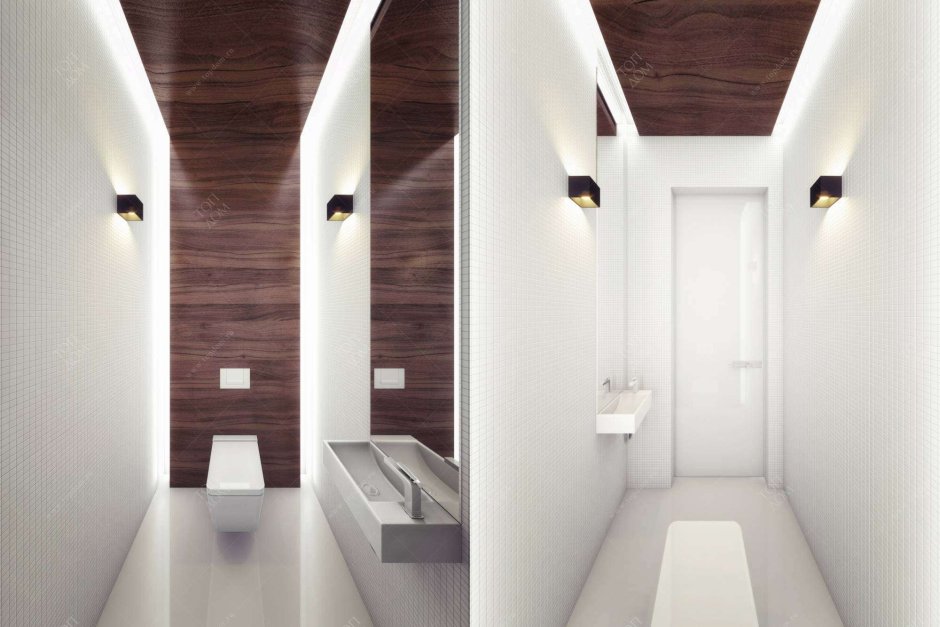 Интерьер туалета в современном стиле