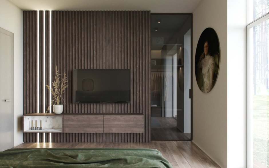 Гостиная с туалетным столиком