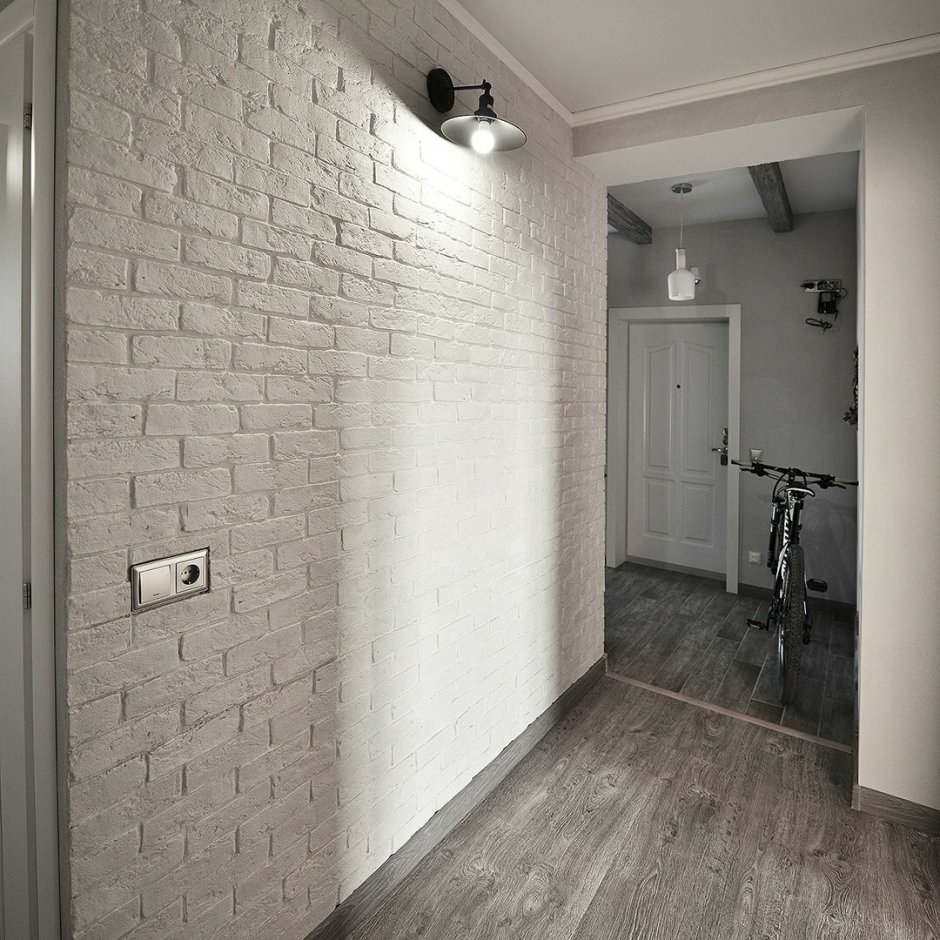 Декоративный кирпич на кухне