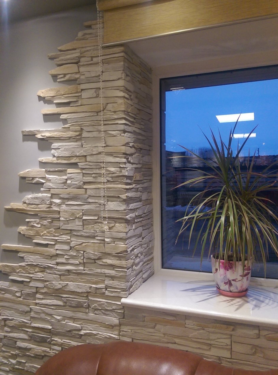 Искусственный камень в интерьере