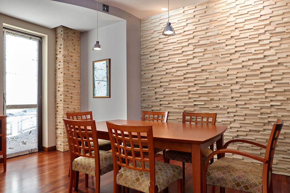 Декоративный кирпич в интерьере кухни