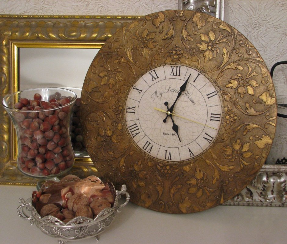 Декорирование часов настенных