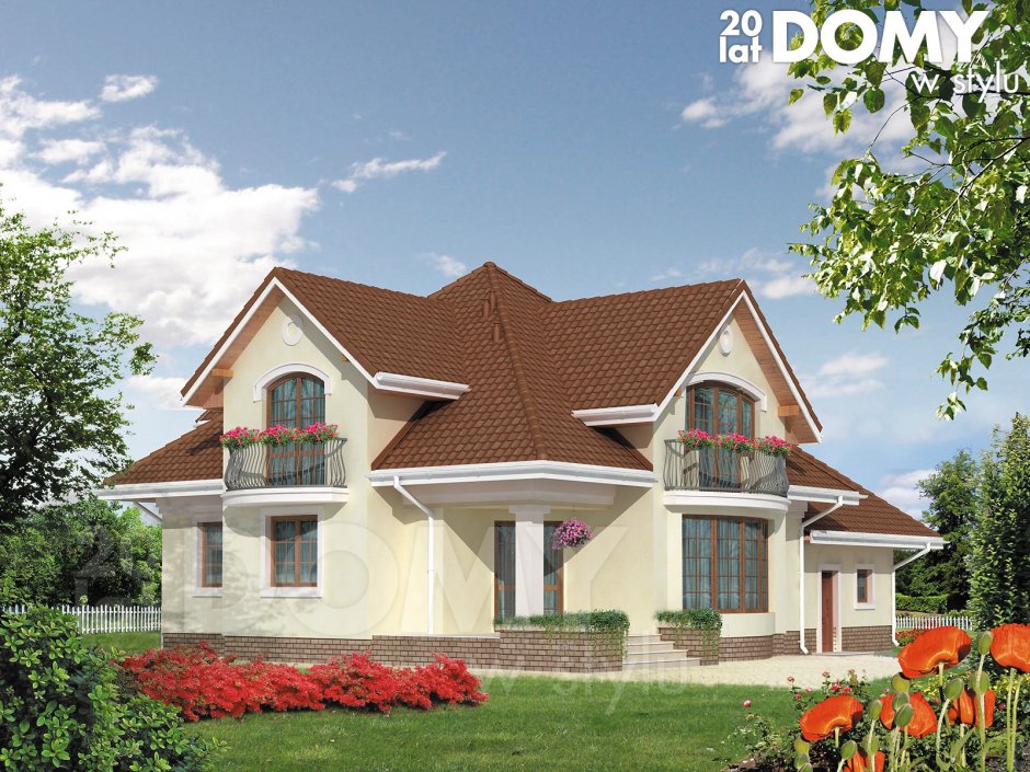 Дом буквой г с мансардой