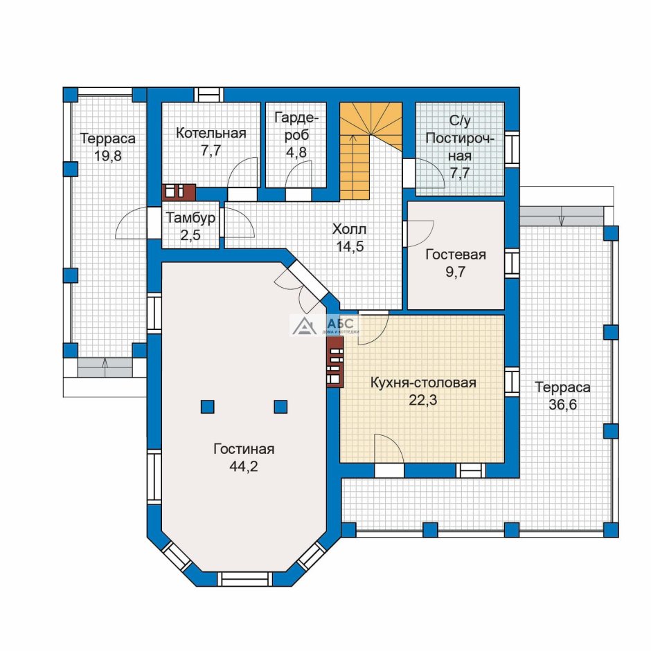 Угловой эркер в доме