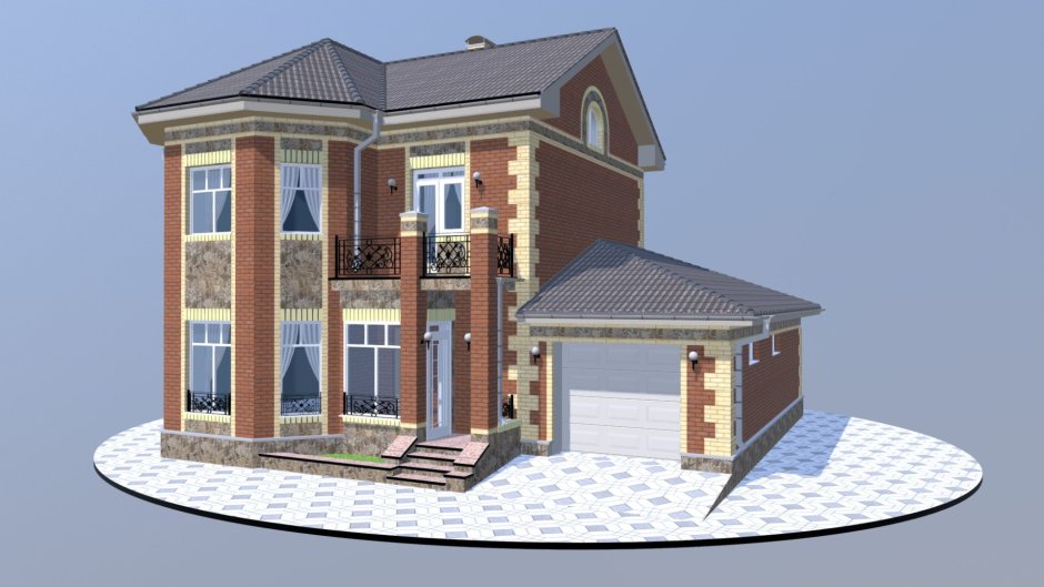 Дом с эркером двухэтажный проект