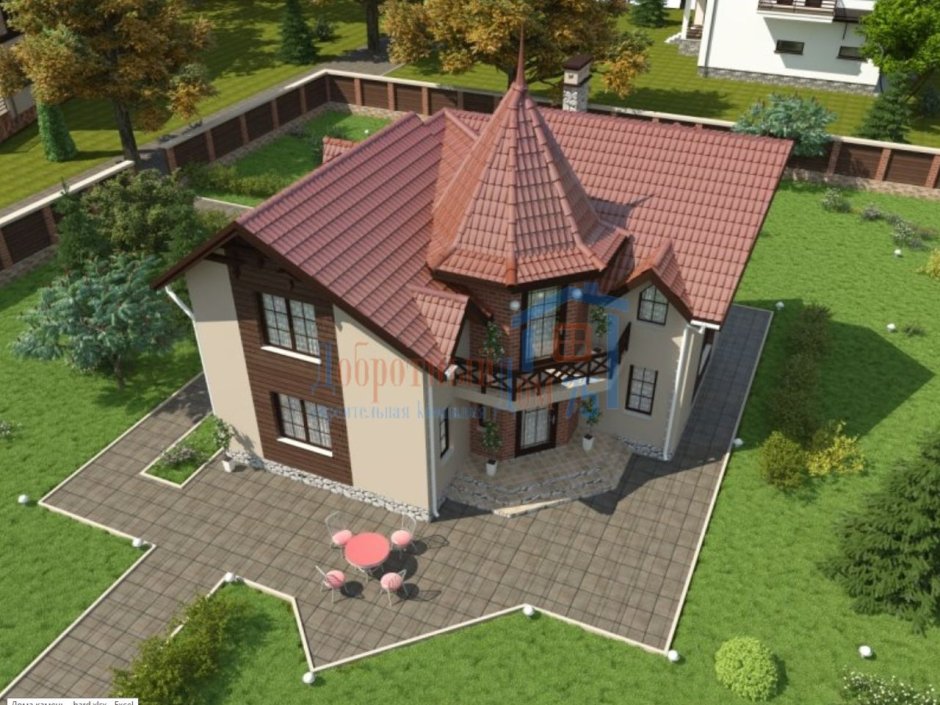 Проекты угловых коттеджей