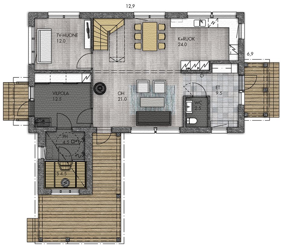 Проекты угловых домов двухэтажные