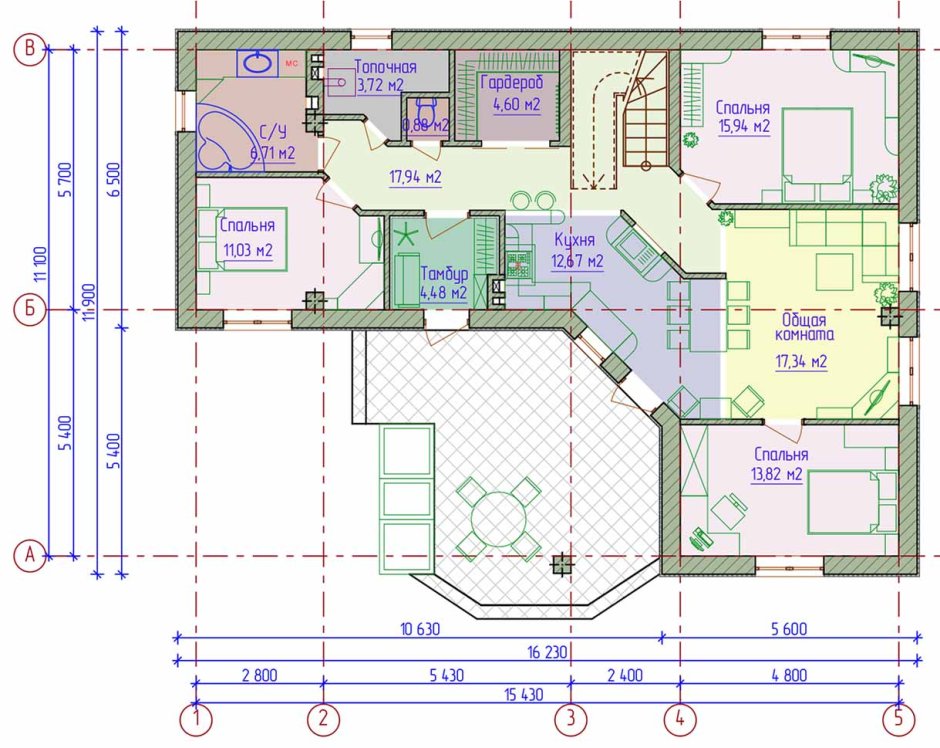 Проекты угловых домов одноэтажные 140кв