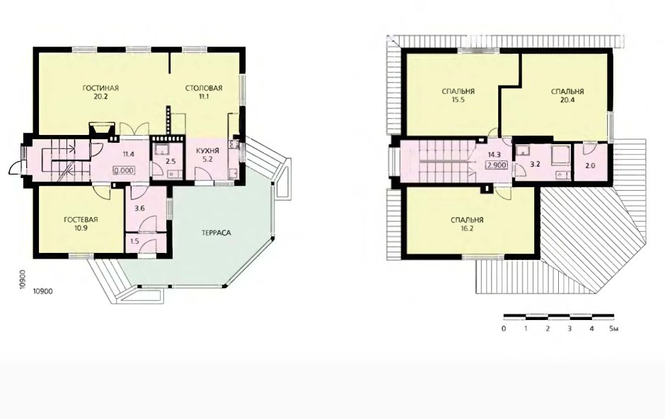 Угловой дом планировка двухэтажный