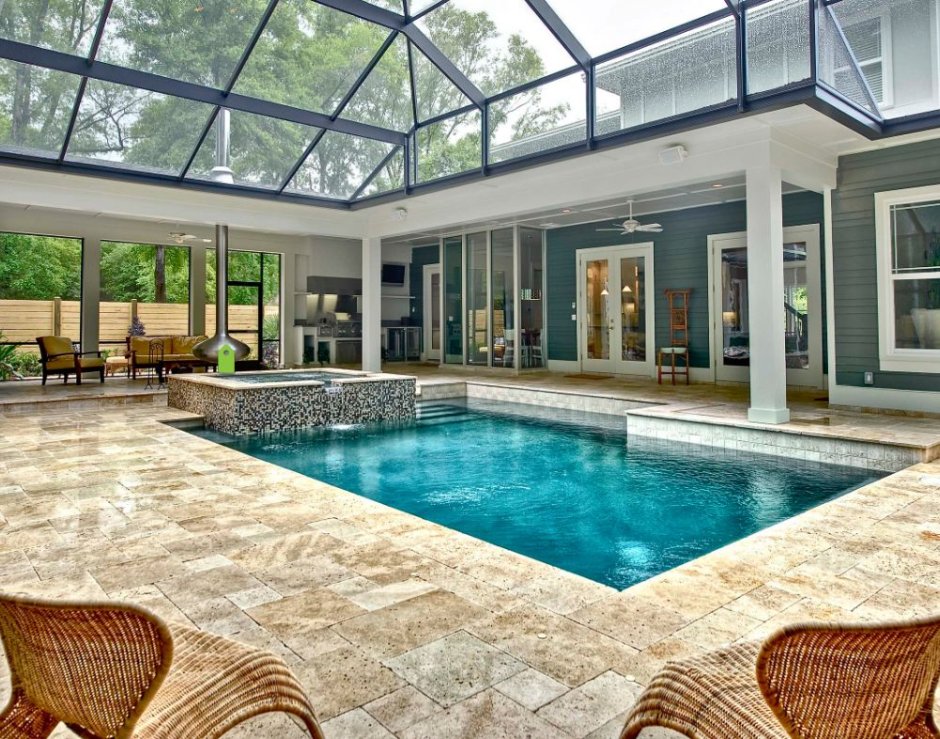 Красивые крытые бассейны