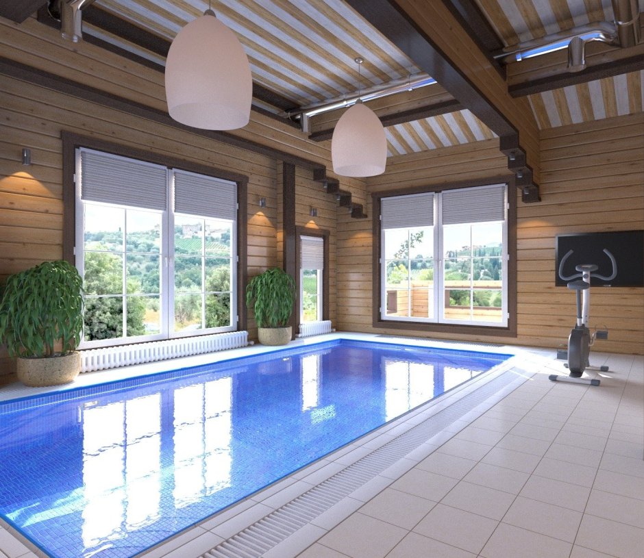 Дом с крытым бассейном