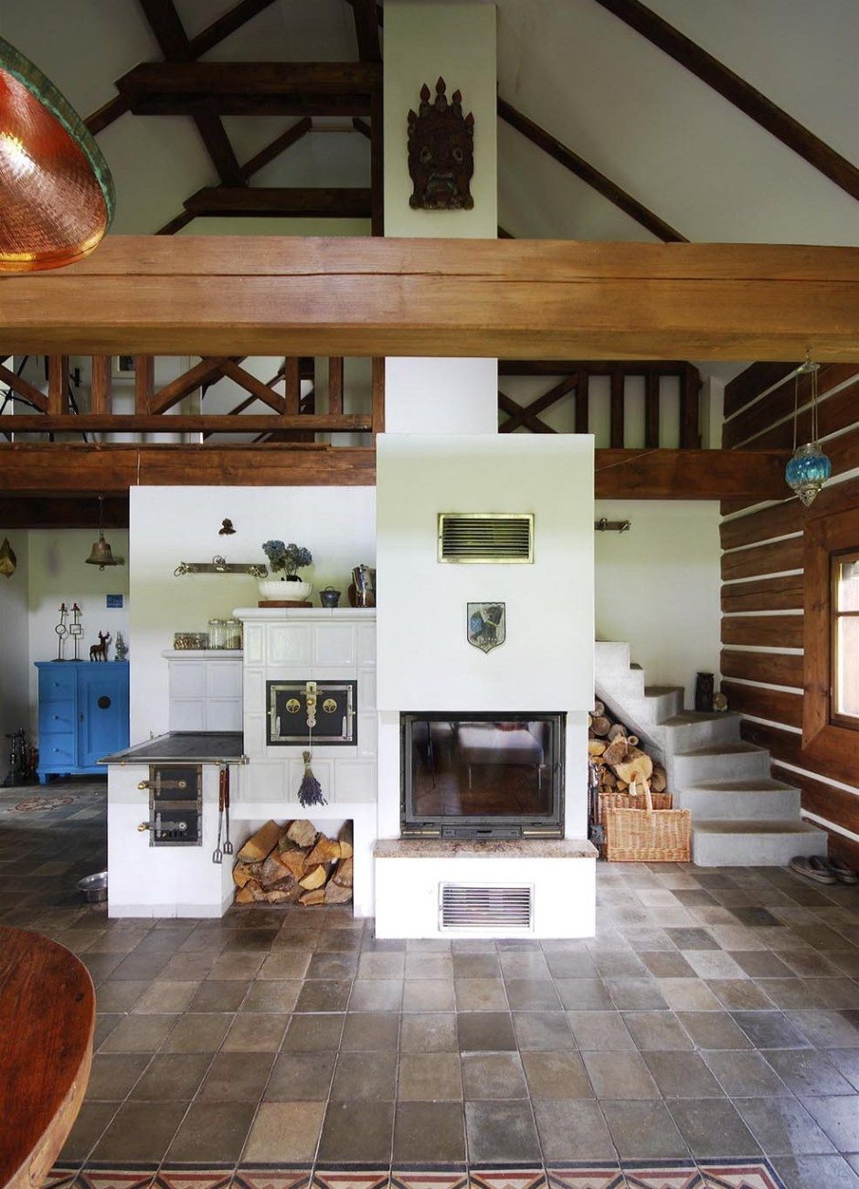 Русская печь в современном доме