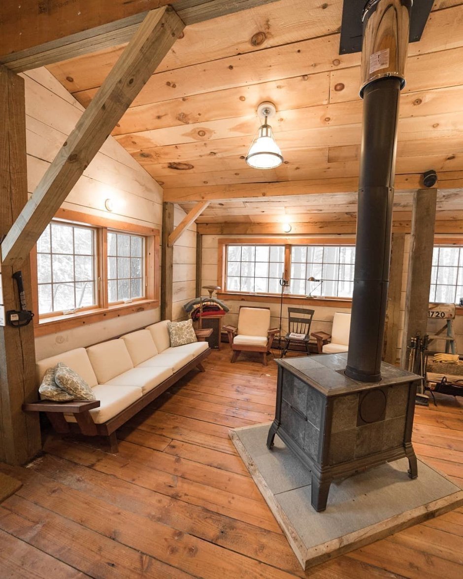 Дизайн печи в деревянном доме