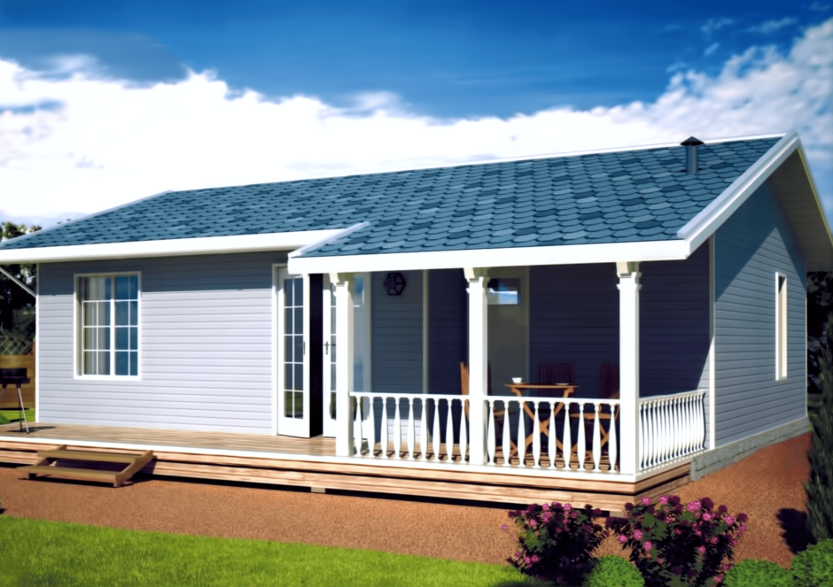 Небольшой каркасный домик