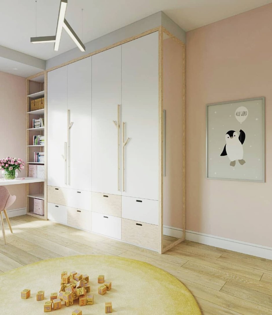 Встроенный шкаф в детскую