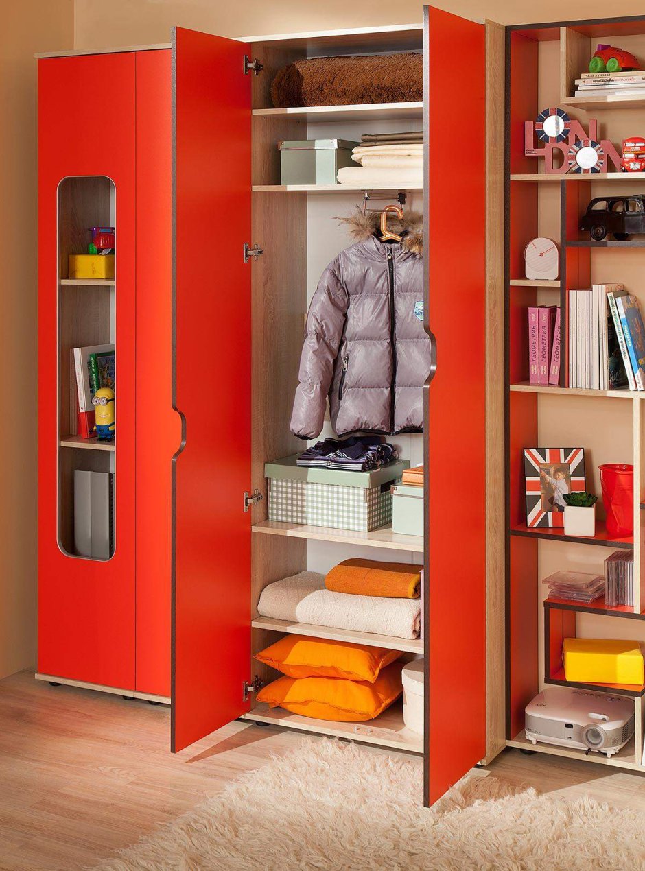 Шкаф купе в детскую для двоих