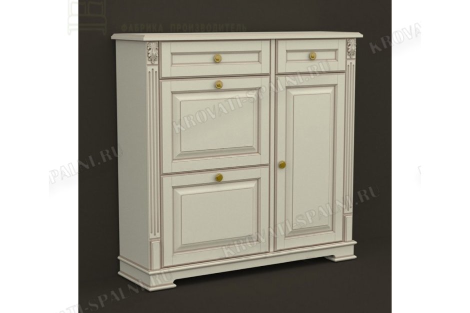 Обувница классика белая