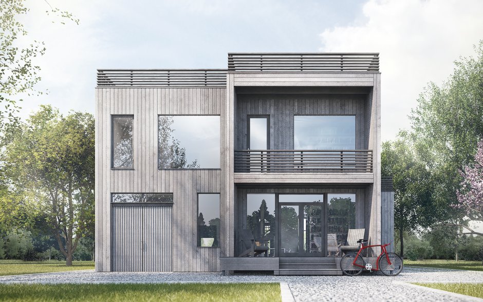 Тини Хаус с террасой