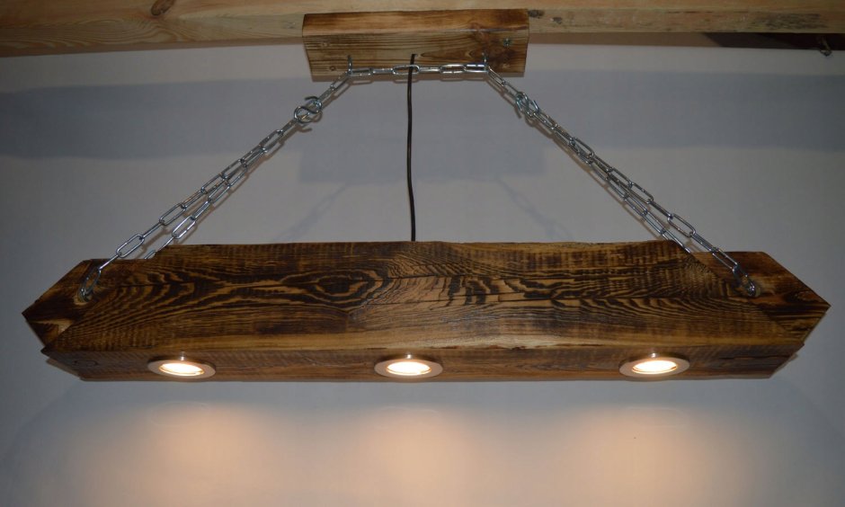 Подвесной светильник kupideco лофт дерево