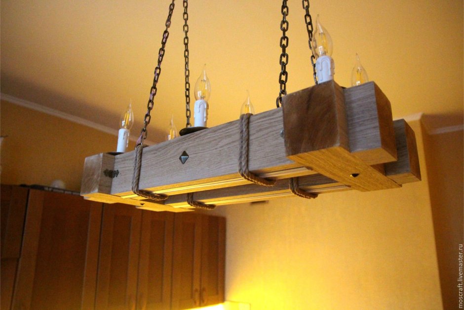 Оригинальный ночник из дерева