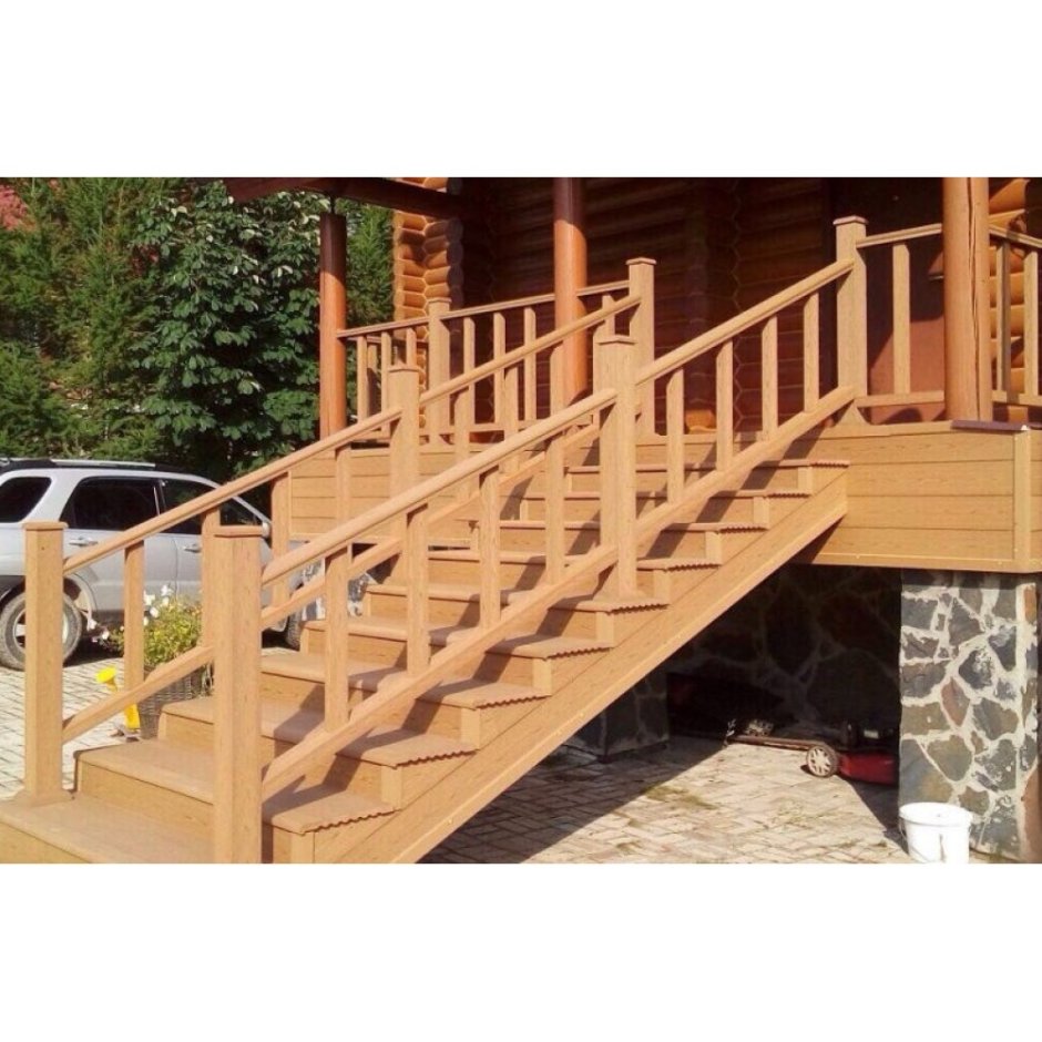 Ступени из ДПК Woodvex крыльцо