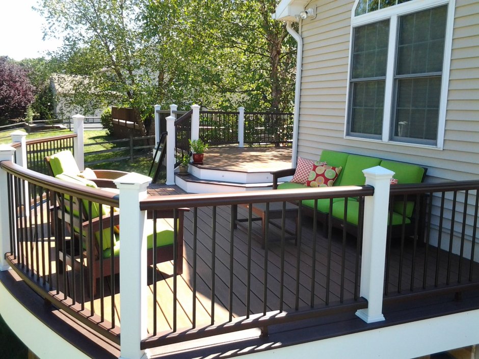 Перила на открытой террасе