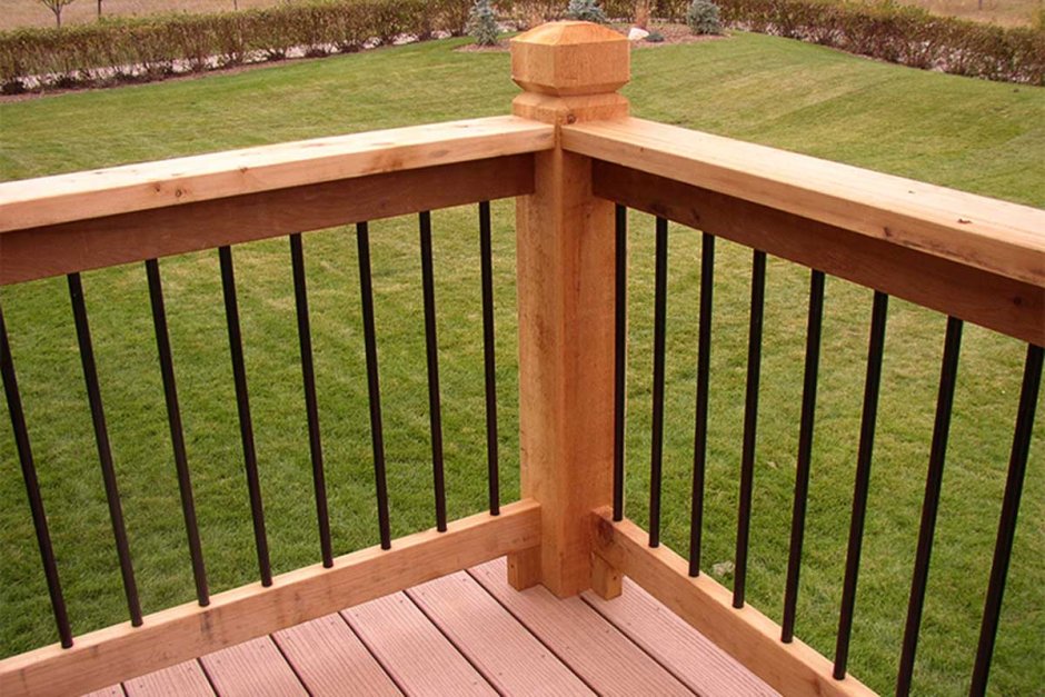 Перила в беседке