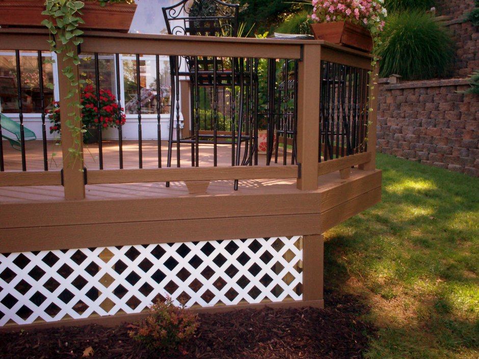 Решетчатые ограждения для террас