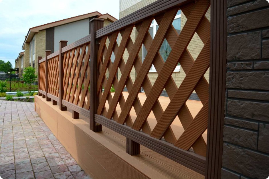 Столб заборный ДПК cm Railing 90х90х3000 мм, цвет Merbau (Мербау)