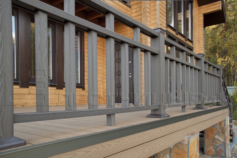 Ограждение из ДПК для террасы Multideck