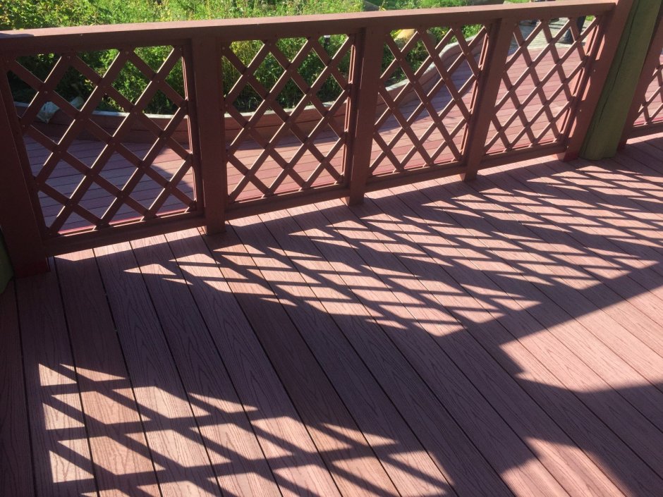 Забор ДПК Браун 3д