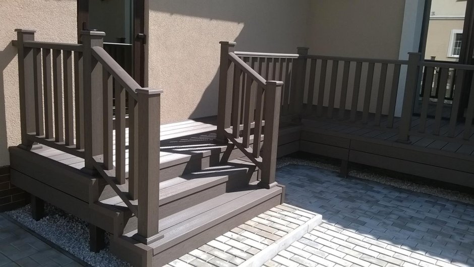 Ограждения из ДПК Woodvex кофе