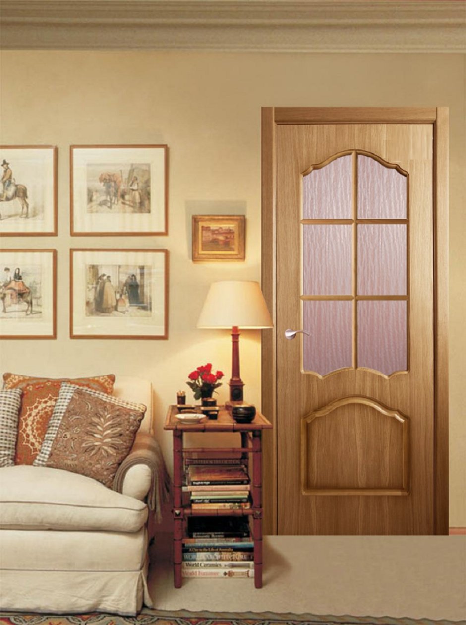 Контрастные двери в интерьере