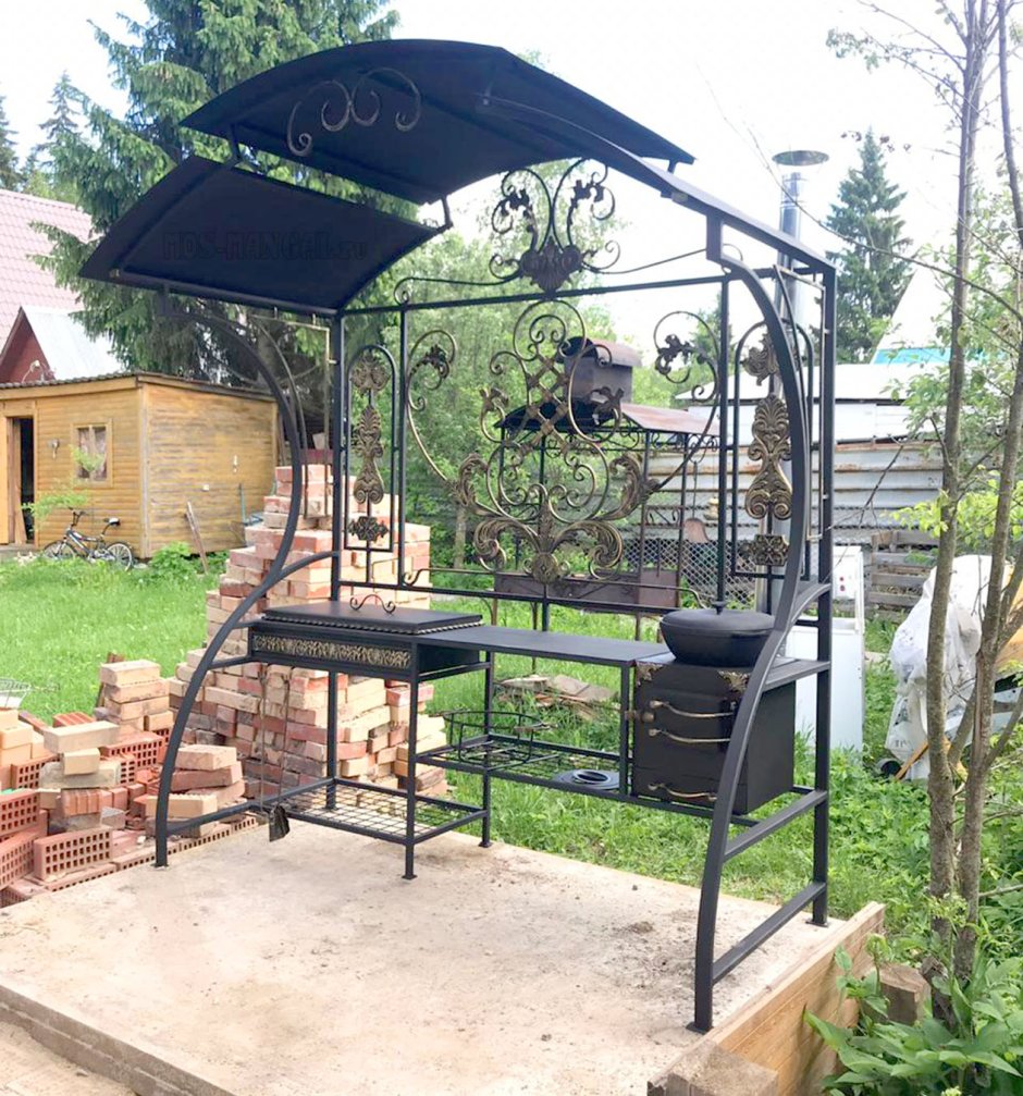 Мангальная зона холодная ковка