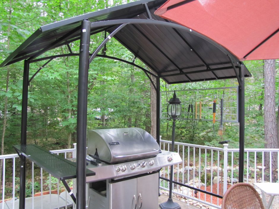 Зона барбекю на даче