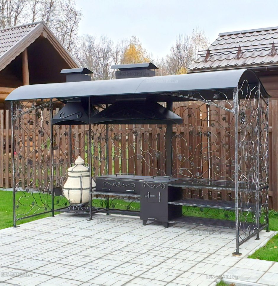 Мангальная зона из металла