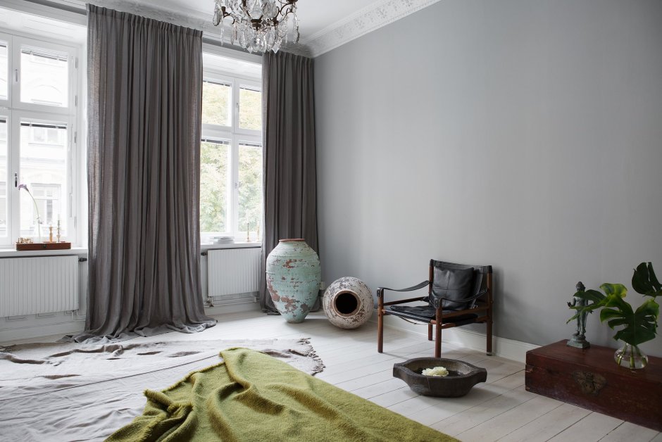 Шторы в стиле Сканди