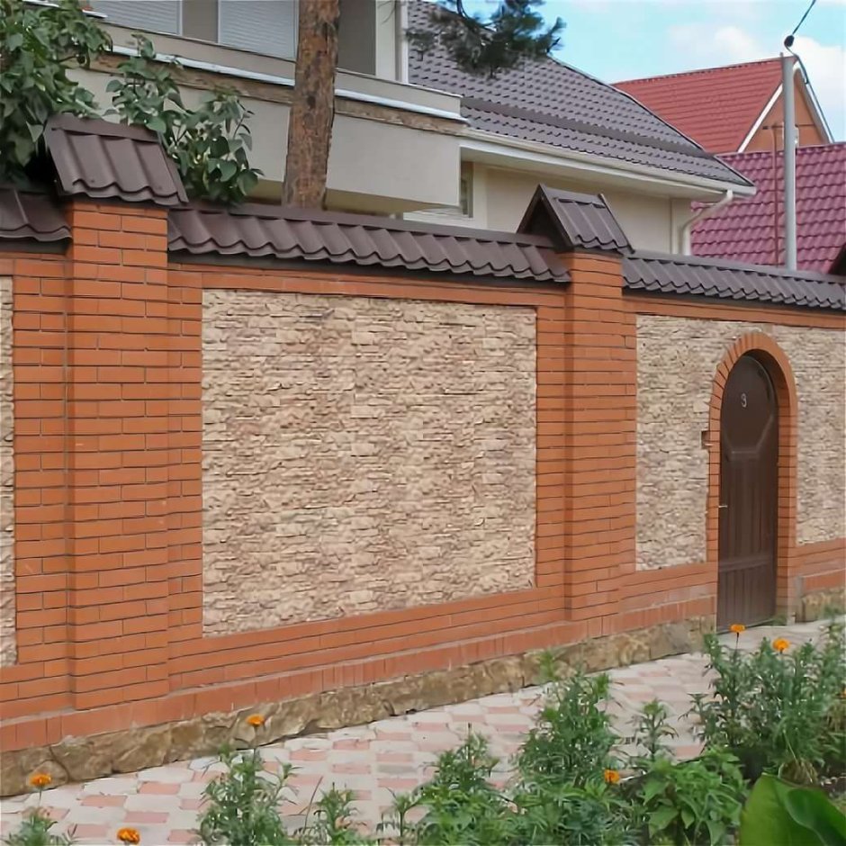 Отделка забора