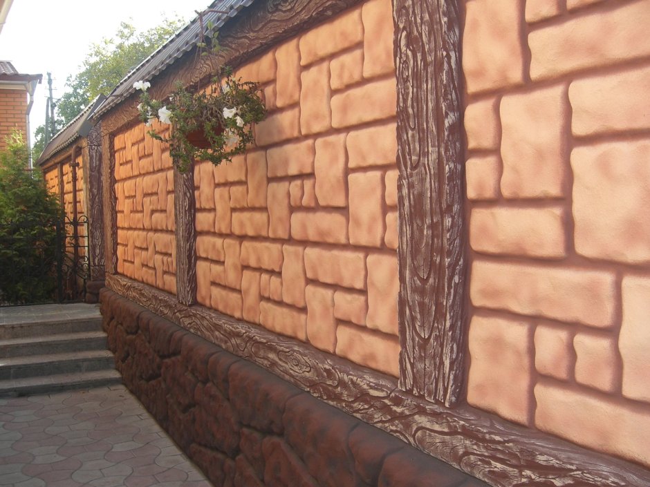 Отделка забора