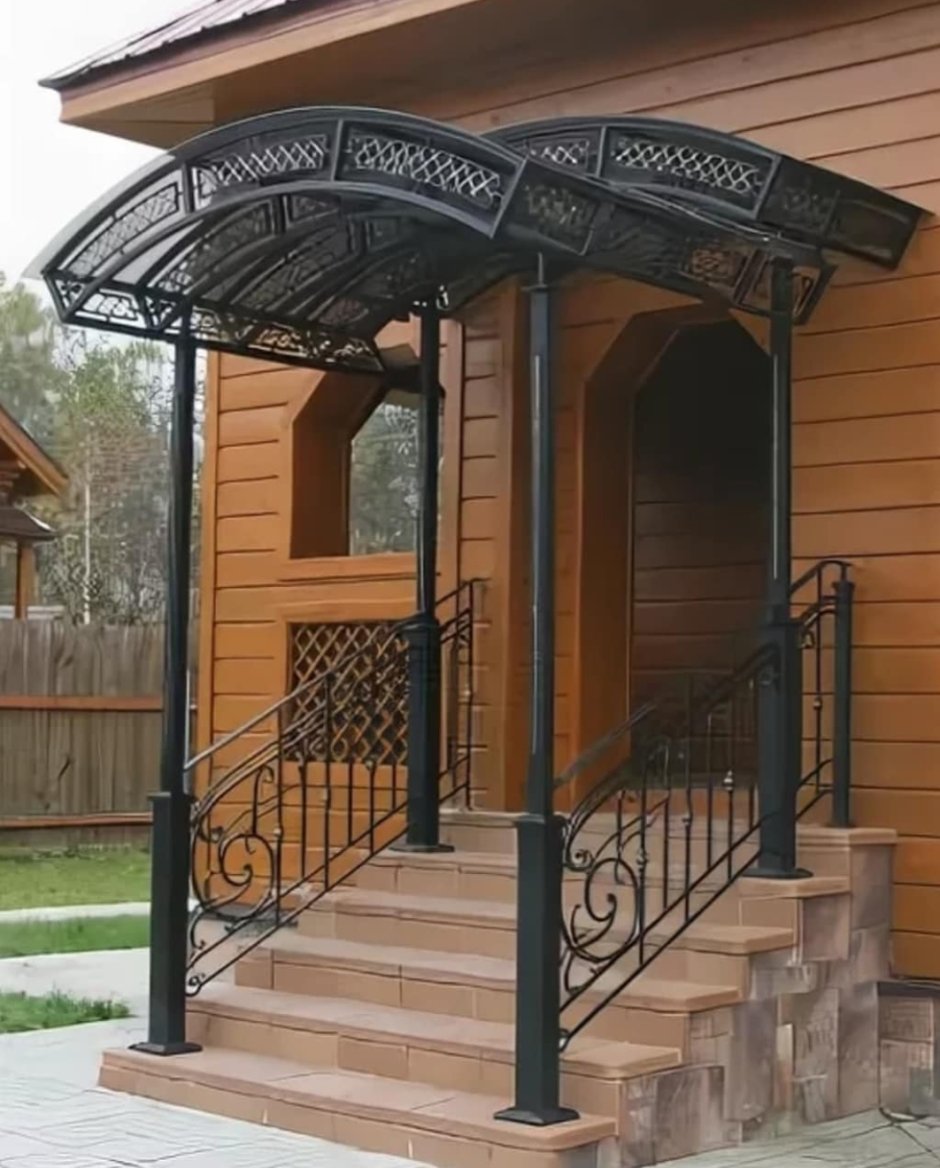 Красивые навесы над крыльцом